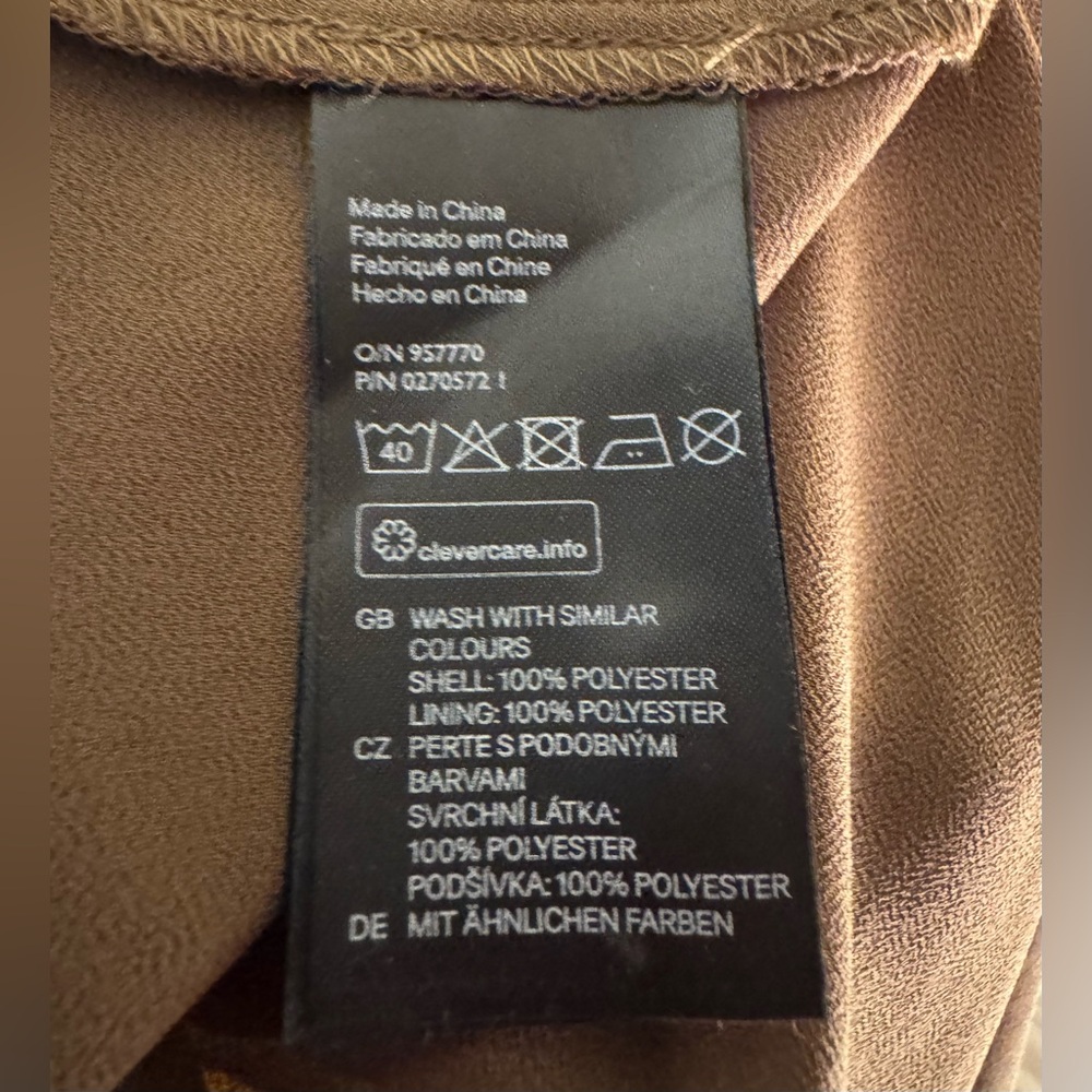 H&M Olive Green Handkerchief Hem Sleeveless Dress - Picture 7 of 7